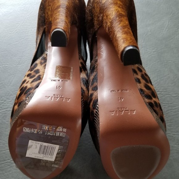 RARE New In Box Alaia 6.5 inch Platform heel ankle boots - Picture 13 of 16